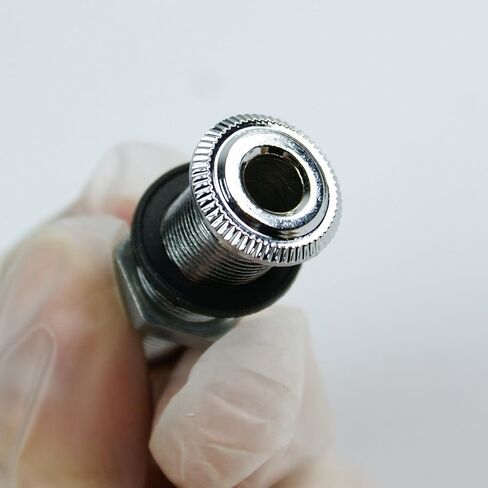 Cylinder Flush Mount Mono Output Jack for Bass Guitar,Chrome in Kuwait