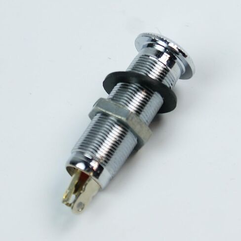 Cylinder Flush Mount Mono Output Jack for Bass Guitar,Chrome in Kuwait
