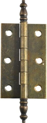Iron Folding Hinges Bronze Vintage Hinge Crown Head Wooden Boxes 1Pcs(25.67) in Saudi Arabia