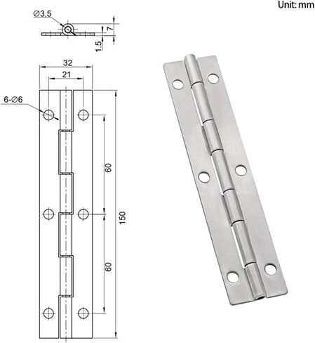 صندوق معدات ماكينات الأتمتة الكهربائية الصناعية بمفصلة ممتدة من الفولاذ المقاوم للصدأ 1 قطعة in Kuwait