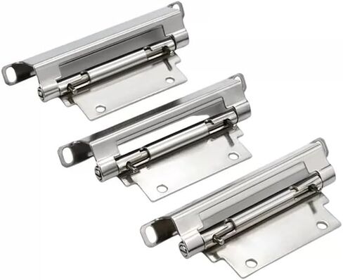 304 مفصلات مخفية قابلة للإزالة من الفولاذ المقاوم للصدأ لصندوق معدات الآلات الكهربائية الصناعية قطعة واحدة (ارتفاع 23.4 مم) in Kuwait