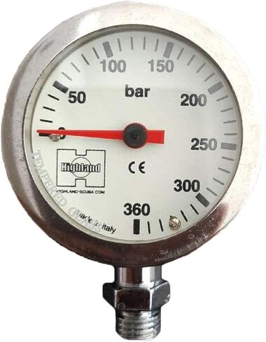 مقاييس ضغط نحاسية/زجاجية من Highland XS Scuba - 2.5 بوصة - PSI in Kuwait