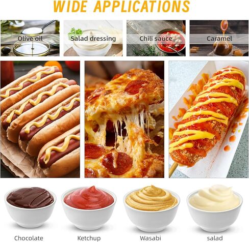 4 عبوات من زجاجات الضغط البلاستيكية سعة 23oz، زجاجات البهارات، موزعات الصلصة القابلة لإعادة الملء مع فوهة ثلاثية الفتحات للكاتشب والشراب والتتبيلة والزيت والعسل in Kuwait