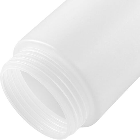 SEUNMUK 6 Pack 20 oz Refillable Squeeze Bottles, Inverted Tip Large Sour Cream Squeeze Bottle, Plastic Cream Valve Dispenser for Restaurants, KTV, Various Parties, White in Saudi Arabia