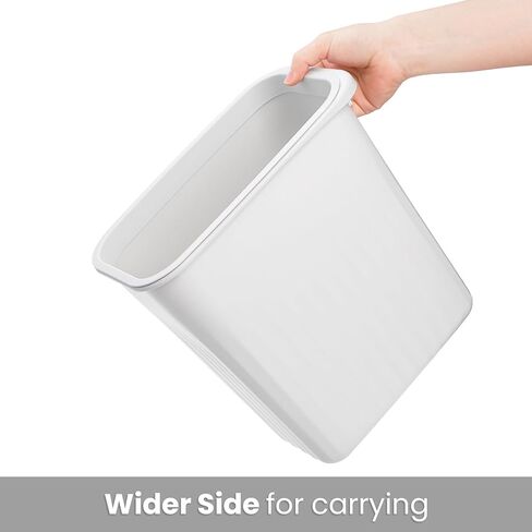 Elsjoy 4 Pack 2 Gallon Plastic Trash Can, Slim Waste Basket Bathroom Small Garbage Can, Rectangular Trash Bin for Office, Kitchen, Bedroom in Saudi Arabia