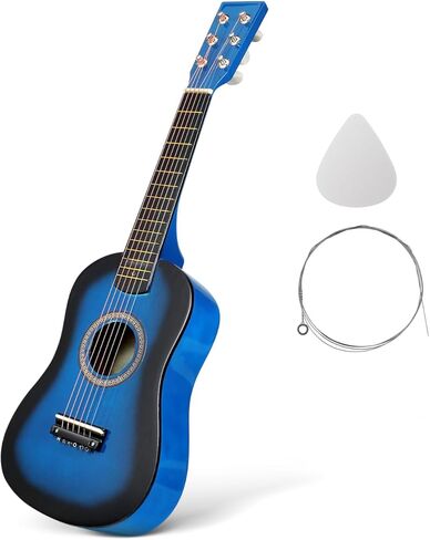23 Inch Small Acoustic Guitar 6-String Folk Instrument for Kids Beginner Music Learning Toy in Saudi Arabia