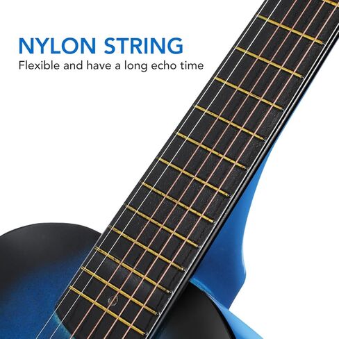 23 Inch Small Acoustic Guitar 6-String Folk Instrument for Kids Beginner Music Learning Toy in Saudi Arabia