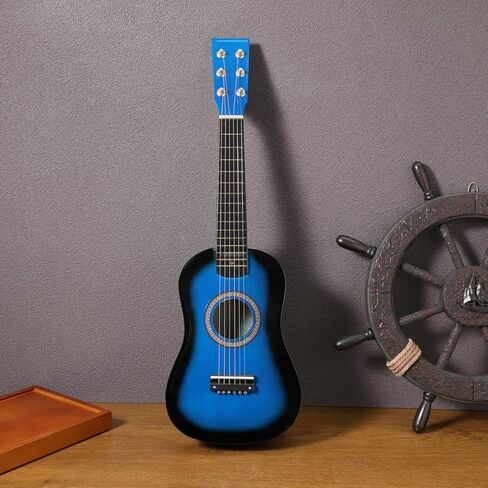 23 Inch Small Acoustic Guitar 6-String Folk Instrument for Kids Beginner Music Learning Toy in Saudi Arabia