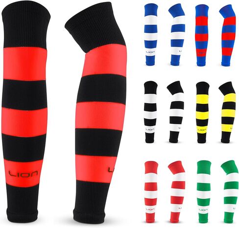 Lion Sportswear Elite Match Soccer Leg Sleeves for Adults – Cut Sock Sleeves for Grip Socks - Multiple Colors Available in Kuwait
