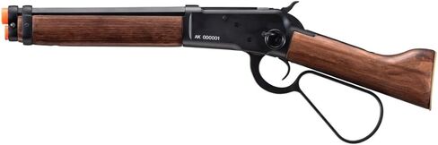 GoldenBall Atlas Custom Works Airsoft M1873 Mares Leg Lever Action Airsoft Green Gas Rifle (Color: Black) in Saudi Arabia