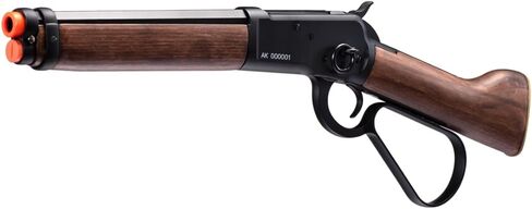 GoldenBall Atlas Custom Works Airsoft M1873 Mares Leg Lever Action Airsoft Green Gas Rifle (Color: Black) in Saudi Arabia