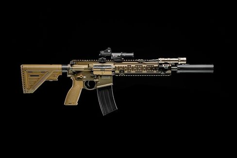 HK Heckler & Koch 416 A5 AEG Automatic 6mm BB Rifle Airsoft Gun, Tan in Kuwait