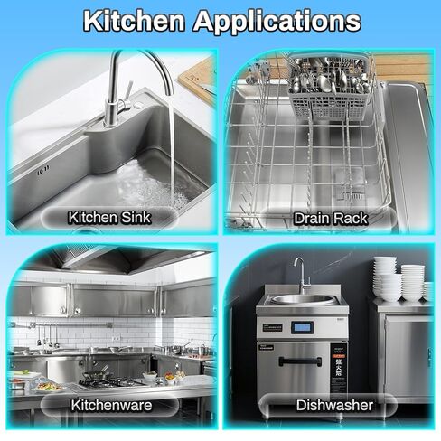 2 Pcs 304 Stainless Steel Sheet, 6" x 12" x 1/64" Stainless Steel Plates, 26 Gauge Metal Plates for Crafting, DIY，Industrial and Home Decoration Industries (152x305x0.5mm) in Kuwait