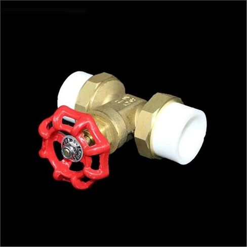 1 قطعة لصمام البوابة الحية المزدوجة PPR 20 25 32 قطع سميك من النحاس الكامل in Kuwait