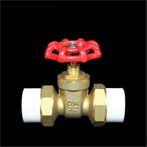 1 قطعة لصمام البوابة الحية المزدوجة PPR 20 25 32 قطع سميك من النحاس الكامل in Kuwait