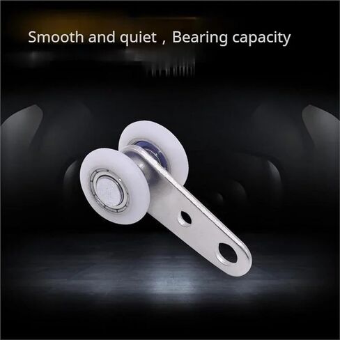 10PCS 19mm Metal Bearing Pulley Block with Two Plastic Wheel for Wardrobe Cupboard Window Cabinet Sliding Doors in Saudi Arabia