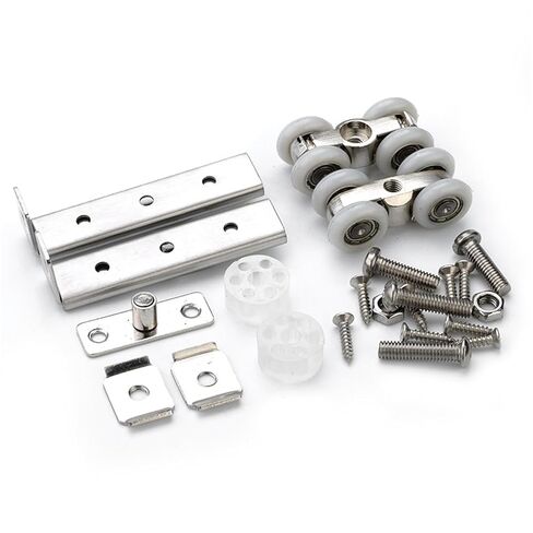 Stainless Steel Sliding Door Roller Bear 30KG Home Room Wardrobe Wood Door Hanging Wheels for Furniture Hardware Wheel in Saudi Arabia
