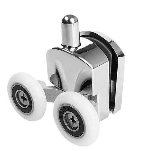 23mm Shower Door Rollers Zinc Alloy Shower Door Wheels Curved Shower Rollers with Anti-Collision Block Bathroom Door Accessories(8Pcs) in Saudi Arabia