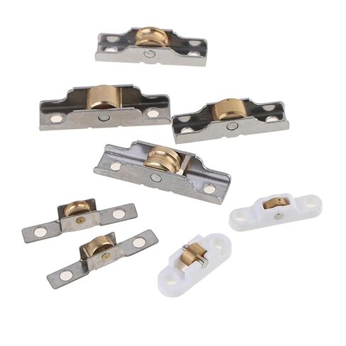 Stainless Steel Window Pulley Glass Sliding Door Roller Runner Display Cabinet Mute Wheel Track Pulley Furniture 7mm 10mm 12mm(C) in Kuwait