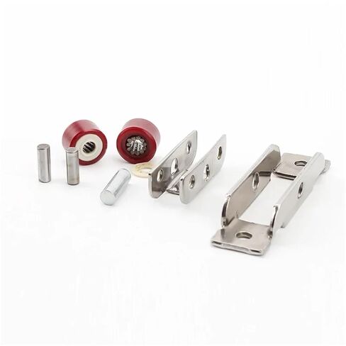 4Pcs Stainless Steel Nylon Flat Concave Double Wheel Plastic Steel Slide Doors Window Pulley U-Type Ultra-Silence Wheel(Flat Wheel) in Saudi Arabia