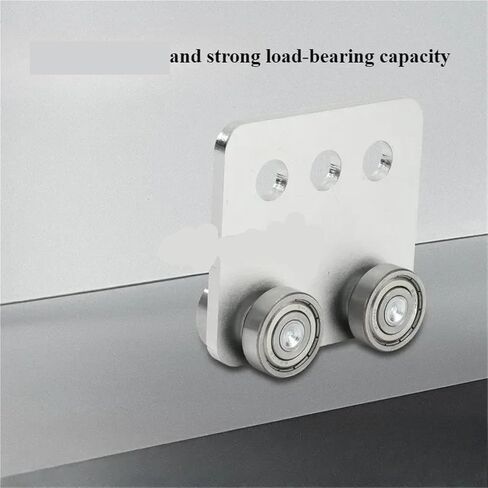 Chrome Plated Steel Frame Square Pulley Assembly Load-Bearing Stainless Steel Bearing Sliding Door Pulley in Saudi Arabia