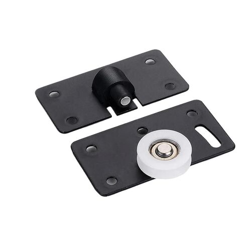 4Pcs/Set Iron Wardrobe Door Wheel Cabinet Wheel Cabinet Sliding Door Roller Set Drawer Door Pulley 3.3X1.8X0.1Inch in Saudi Arabia
