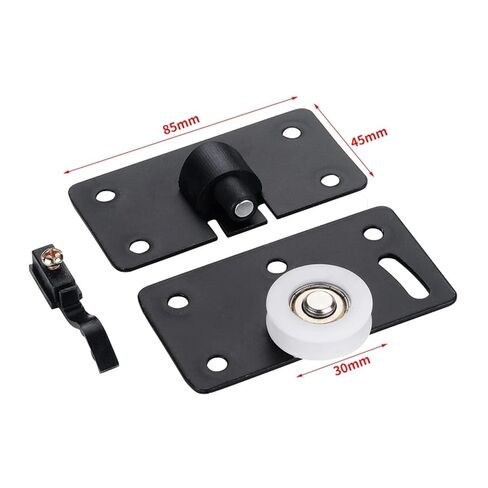 4Pcs/Set Iron Wardrobe Door Wheel Cabinet Wheel Cabinet Sliding Door Roller Set Drawer Door Pulley 3.3X1.8X0.1Inch in Saudi Arabia