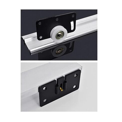 4Pcs/Set Iron Wardrobe Door Wheel Cabinet Wheel Cabinet Sliding Door Roller Set Drawer Door Pulley 3.3X1.8X0.1Inch in Saudi Arabia