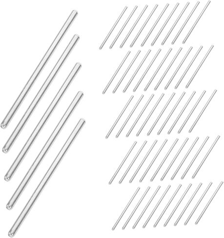 NUOBESTY 50 قطعة لتقوم بها بنفسك لعبة سيارة بناء مكونات عمود معدني قضبان الحديد سيارات لعبة محاور استبدال أجزاء لنماذج الجذعية in Kuwait