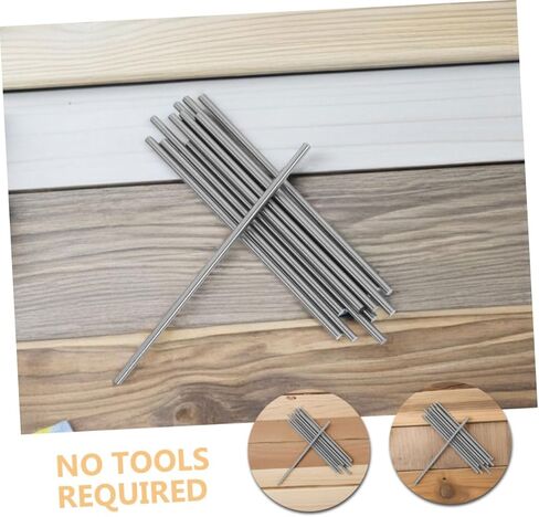 Generic 30pcs Steel Rod Axles for DIY Models Precision Engineered Shafts for Helicopter Boat Car Blocking Accessories for Crafts Easy Installation in Kuwait