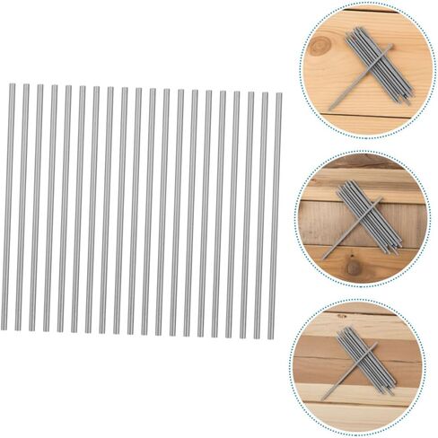 Generic 30pcs Steel Rod Axles for DIY Models Precision Engineered Shafts for Helicopter Boat Car Blocking Accessories for Crafts Easy Installation in Kuwait