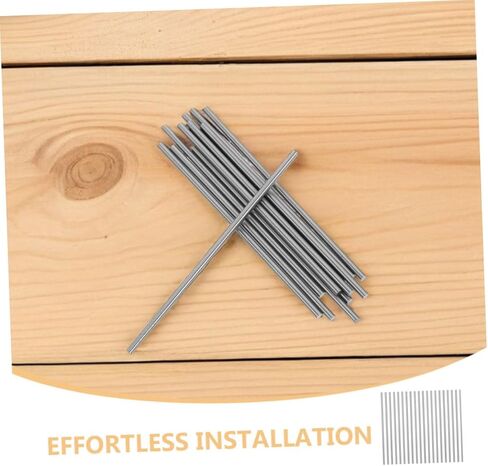 Generic 30pcs Steel Rod Axles for DIY Models Precision Engineered Shafts for Helicopter Boat Car Blocking Accessories for Crafts Easy Installation in Kuwait