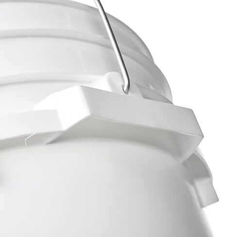 Hudson Exchange Premium 7 Gallon Bucket, HDPE (4 Pack - Flat Lid Included, White) in Saudi Arabia