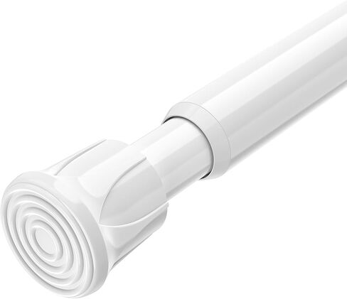 AIZESI 6PCS Tension Curtain Rod 28 to 48 Inch White No Drilling Adjustable Spring Curtain Rods for Window, Doorway, Closet, Bathroom, Kitchen in Saudi Arabia