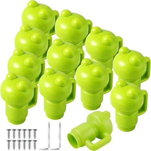 12 قطعة من أغطية عمود الترامبولين من جيلين، 1.26 بوصة، أغطية نهاية عمود الترامبولين لملحقات أمان الخطاف الشبكي in Kuwait