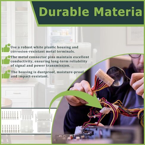 موصلات سلكية ذات 4 دبابيس - مجموعتان متطابقتان - موصلات 14-20 AWG ذات 4 دبابيس - متوافقة مع مجموعات موصلات موليكس، مجموعة موصلات سلكية مقاومة للتآكل وسهلة التركيب in Saudi Arabia
