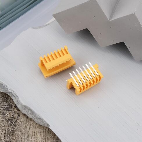 SING F LTD 4 قطع 7 سنون 90 درجة بطارية ليثيوم أيون PCB لوحة طرفية متوافقة مع ماكيتا BL1830/BL1850/BL1840/LXT400 18 فولت بطارية ليثيوم أيون PCB لوحة صفراء in Kuwait