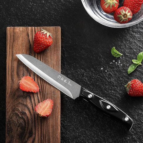 4PCS Paring Knife - 4/4.5 inch Fruit and Vegetable Paring Knives - Ultra Sharp Kitchen Knife - Peeling Knives - German Stainless Steel-ABS Handle in Saudi Arabia