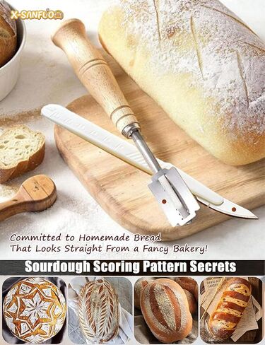 Bread Lame Dough Scoring Tool, Professional - Grade Baguette & Sourdough Scoring Tool with Razor Blades and Storage Cover, Lame Bread Tool, Essential Baking Supplies in Saudi Arabia