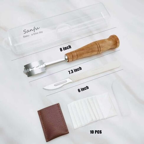 Bread Lame Dough Scoring Tool, Professional - Grade Baguette & Sourdough Scoring Tool with Razor Blades and Storage Cover, Lame Bread Tool, Essential Baking Supplies in Saudi Arabia
