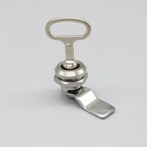 304 Stainless Steel Triangle Lock MS705 Tongue Lock Opening 22mm Distribution Box Equipment Cabinet Door Elevator Lock Cam Lock 1Pcs(3 Angle Lock core H) in Saudi Arabia