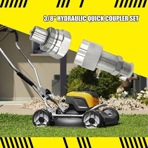 مجموعة قارنة التوصيل والتوصيل الهيدروليكي السريع 3/8 بوصة NPT، استبدال الجسم 3/8 بوصة لـ Enerpac C-604 Parker 3000، وصلة توصيل من الفولاذ الكربوني شديدة التحمل للذكور والإناث in Saudi Arabia