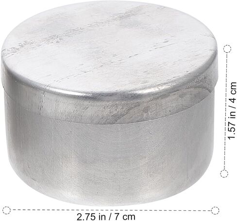 VALICLUD 2pcs Aluminum Weighing Can Set 70x38mm with Sampling Weighing Jar for Laboratory Soil Collection and Experimental Use in Saudi Arabia