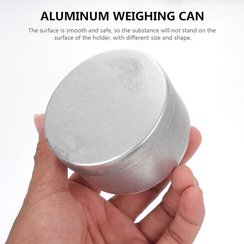 VALICLUD 2pcs Aluminum Weighing Can Set 70x38mm with Sampling Weighing Jar for Laboratory Soil Collection and Experimental Use in Saudi Arabia