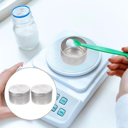 VALICLUD 2pcs Aluminum Weighing Can Set 70x38mm with Sampling Weighing Jar for Laboratory Soil Collection and Experimental Use in Saudi Arabia