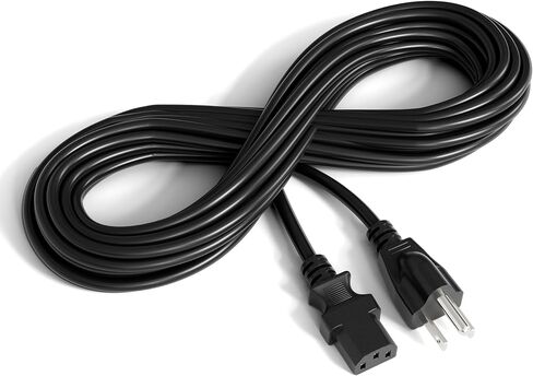 CIMPLE CO 10 أقدام - 3 كابل طاقة Prong AC للكمبيوتر والطبية والخادم وسطح المكتب - 10 أقدام من سلك إمدادات الطاقة الشق in Saudi Arabia