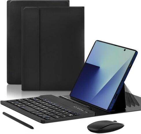 for Samsung Galaxy Z Fold 7 6 5 4 Case with Keyboard and Mouse Set, Portable 4 in 1 Flip Stand Case Detachable Bluetooth Keyboard Mouse & Pen for Galaxy Z Fold 7 6 5 4 in Kuwait