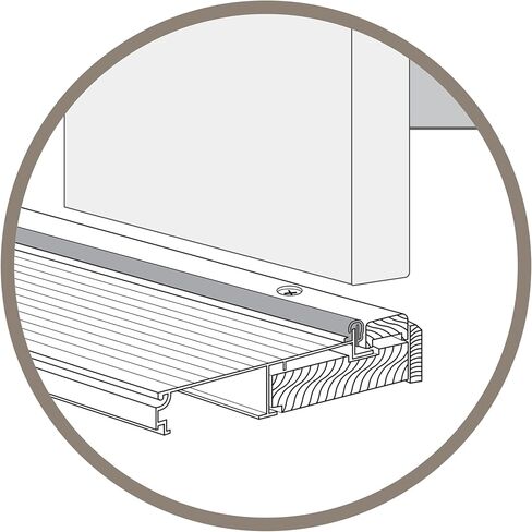 Frost King TAOC36SP Adjustable Aluminum and Oak Sill Threshold, Mill Finish in Saudi Arabia