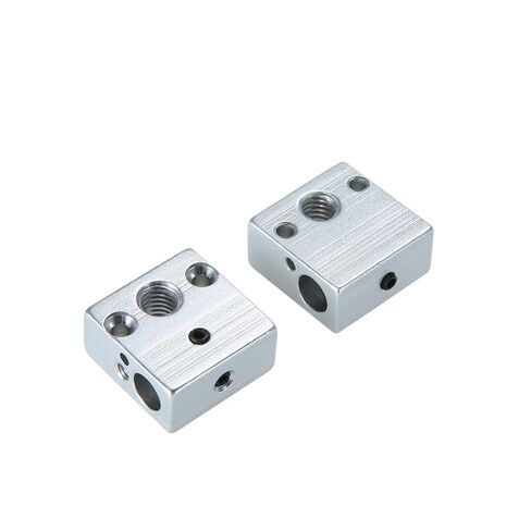 2 قطعة كتلة سخان الألومنيوم الساخن نهاية التدفئة 20*20*10 مللي متر M6 فوهات أجزاء طابعة ثلاثية الأبعاد in Kuwait