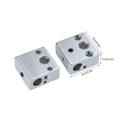 2 قطعة كتلة سخان الألومنيوم الساخن نهاية التدفئة 20*20*10 مللي متر M6 فوهات أجزاء طابعة ثلاثية الأبعاد in Kuwait